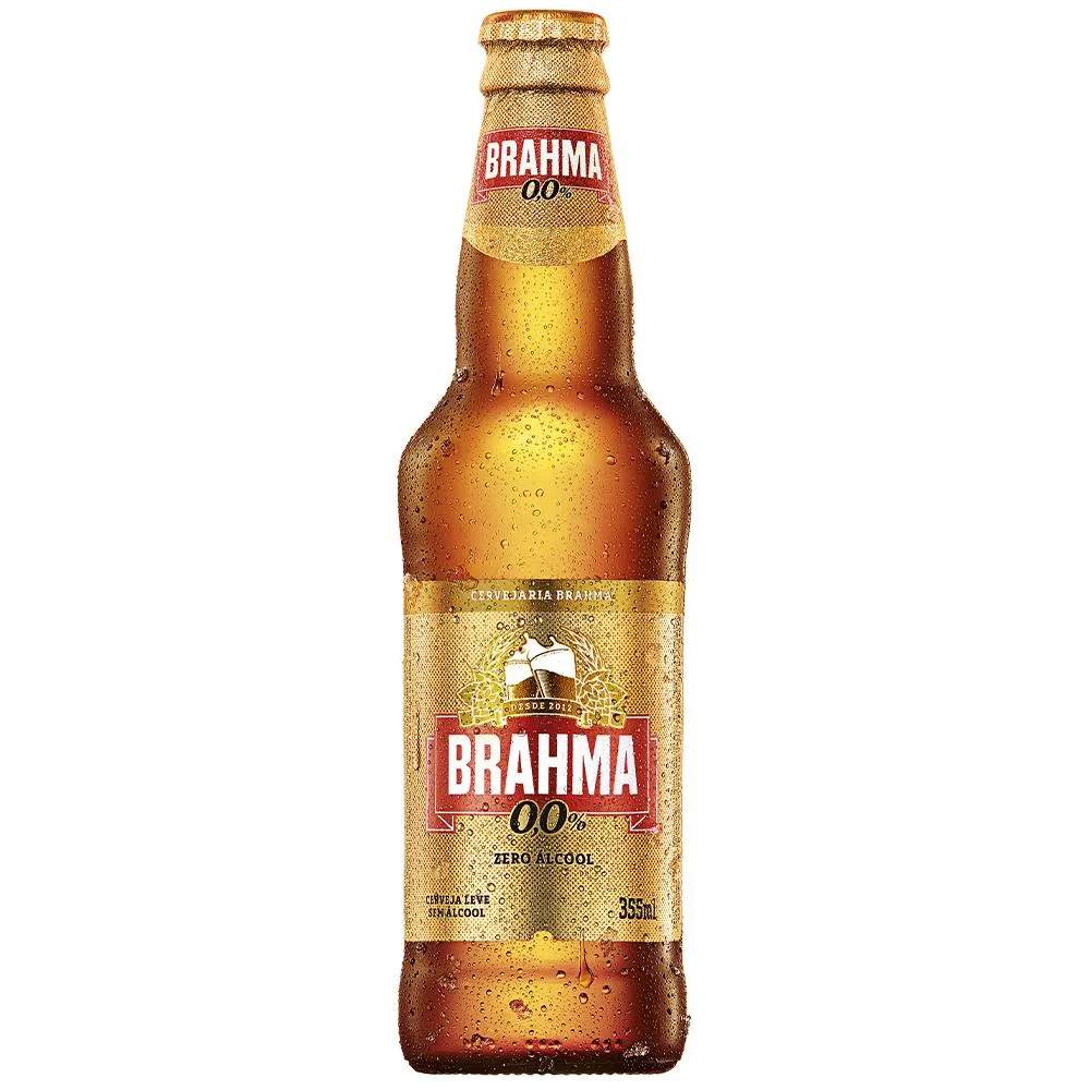 CERVEJA BRAHMA ZERO LONG NECK 355ML