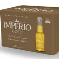 Cerveja Império Gold Long Neck 210ml (Pack com 18) - Gelado