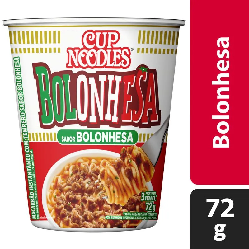 Cup Noodles Nissin Bolonhesa