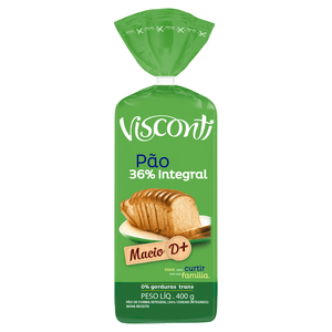 Pão De Forma Integral Visconti Pacote 400g